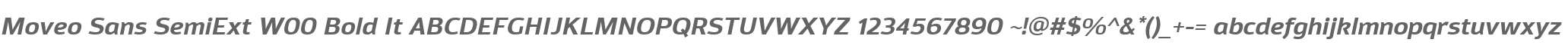Moveo Sans SemiExt W00 Bold It