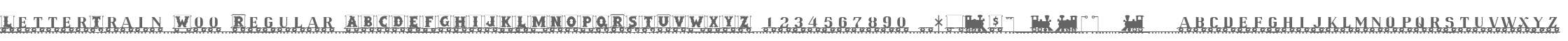 LetterTrain W00 Regular