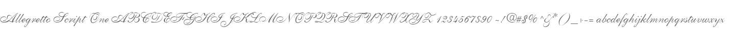 Allegretto Script One