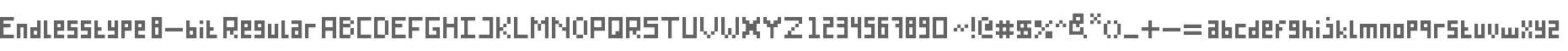 Endlesstype 8-bit Regular