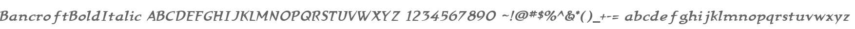 BancroftBoldItalic