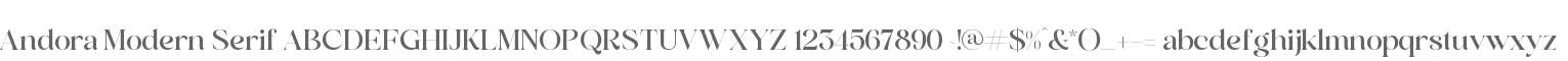 Andora Modern Serif