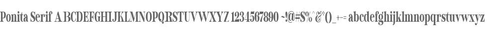 Ponita Serif