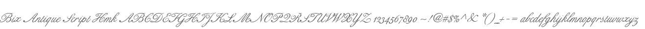 Bix Antique Script Hmk