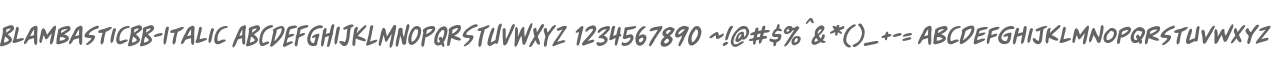 BlambasticBB-Italic