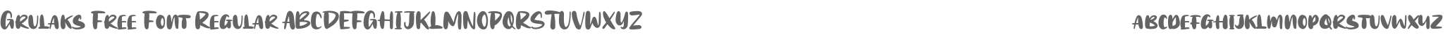 Grulaks Free Font