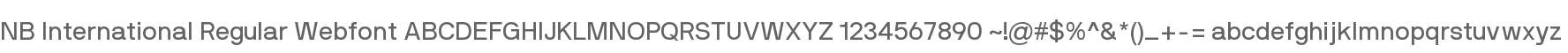 NB International Regular Webfont