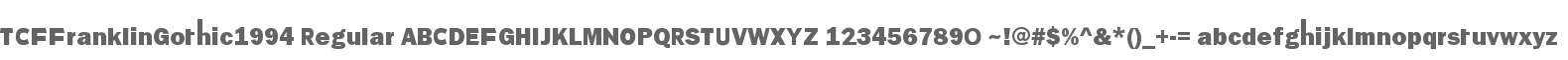 TCFFranklinGothic1994