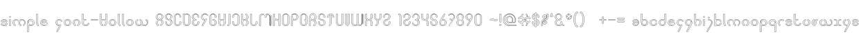 simple font-Hollow