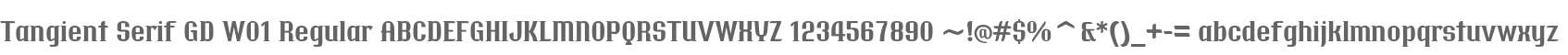 Tangient Serif GD W01 Regular
