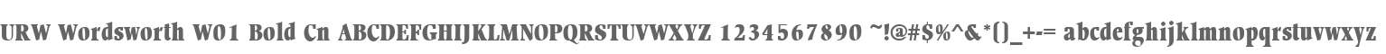 URW Wordsworth W01 Bold Cn