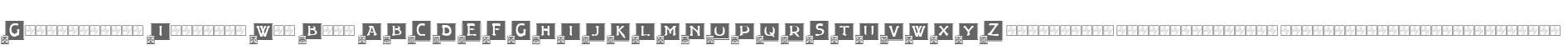 Gildersleeve Initials W90 Bold