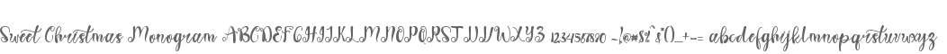 Sweet Christmas Monogram