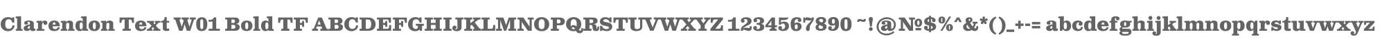 Clarendon Text W01 Bold TF