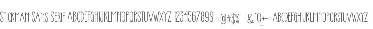 Stickman Sans Serif