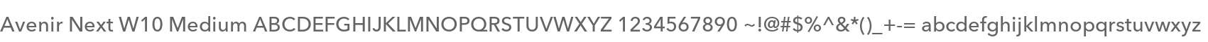 Avenir Next W10 Medium