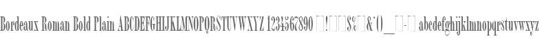 Bordeaux Roman Bold Plain