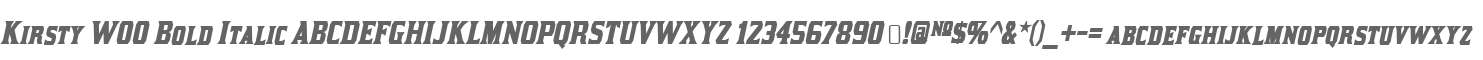 Kirsty W00 Bold Italic