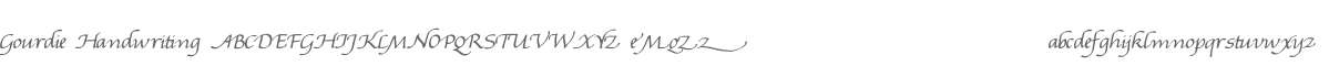 Gourdie Handwriting