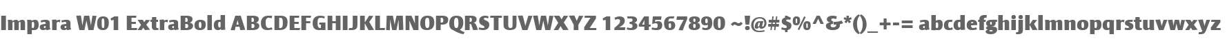 Impara W01 ExtraBold
