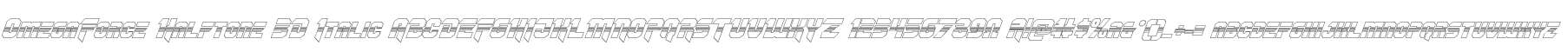 OmegaForce Halftone 3D Italic
