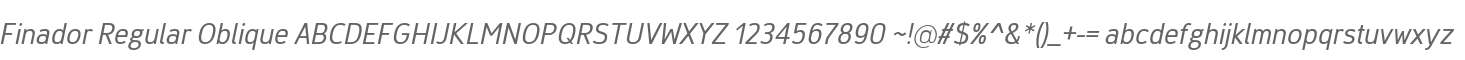 Finador Regular Oblique