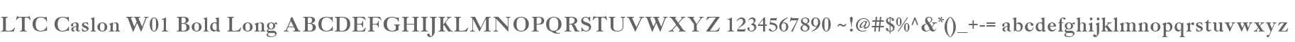 LTC Caslon W01 Bold Long