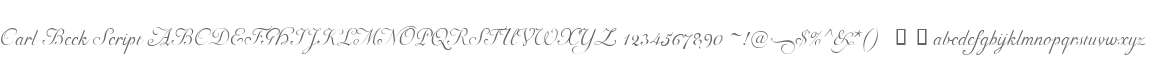 Carl Beck Script