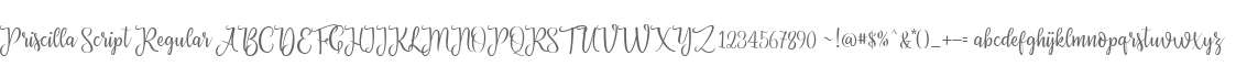 Priscilla Script Regular