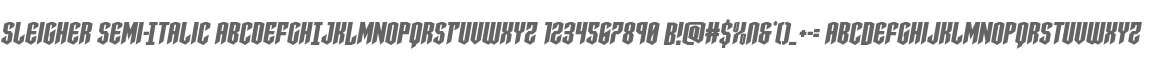 Sleigher Semi-Italic