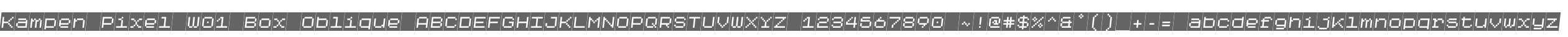 Kampen Pixel W01 Box Oblique