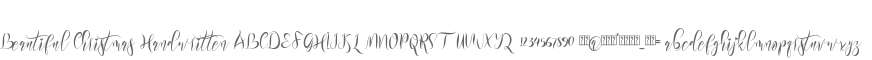 Beautiful Christmas Handwritten