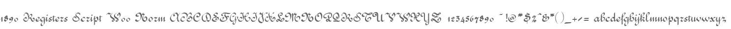 1890 Registers Script W00 Norm
