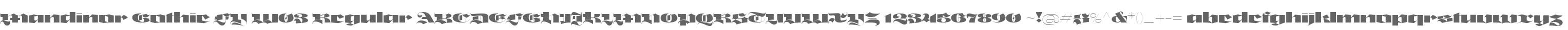 Mandinor Gothic FY W03 Regular