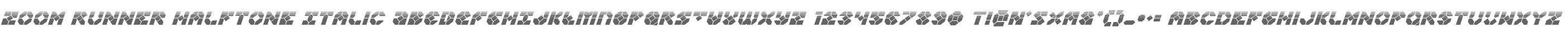 Zoom Runner Halftone Italic