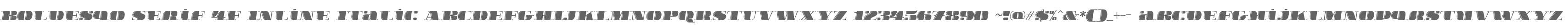 Boldesqo Serif 4F Inline Italic