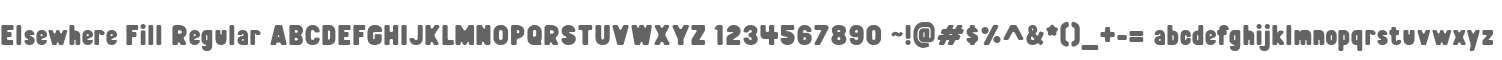 Elsewhere Fill