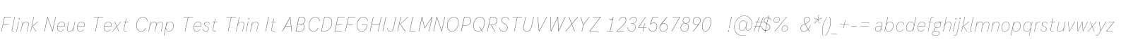 Flink Neue Text Cmp Test Thin