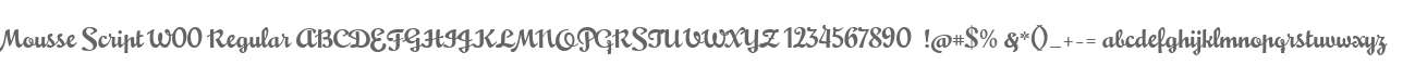 Mousse Script W00 Regular