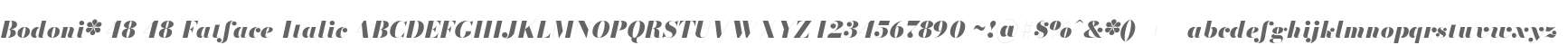 Bodoni* 48 Fatface Italic