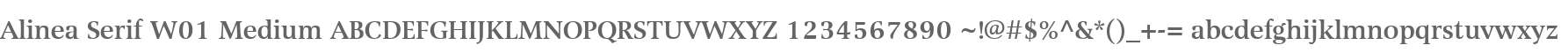 Alinea Serif W01 Medium