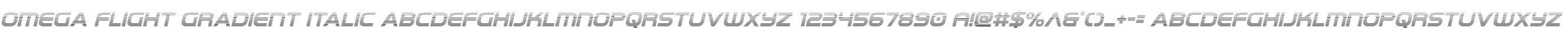 Omega Flight Gradient Italic
