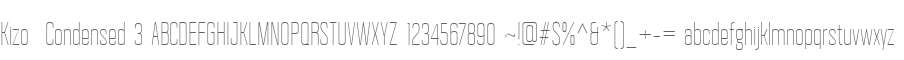 Kizo  Condensed 3