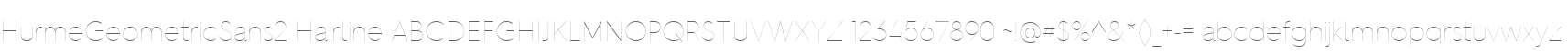 HurmeGeometricSans2 Hairline