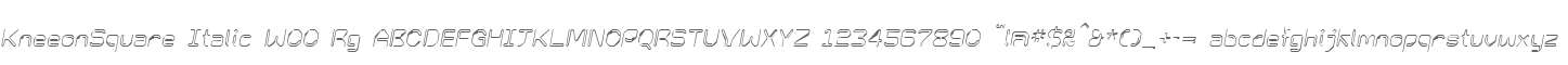 KneeonSquare Italic W00 Rg