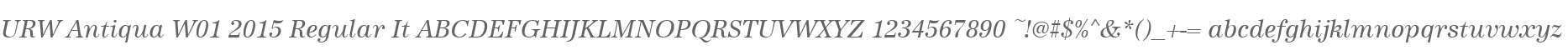 URW Antiqua W01 2015 Regular It