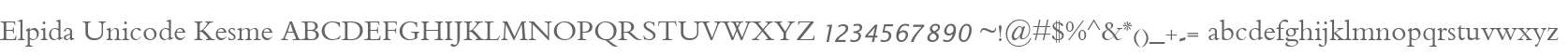 Elpida Unicode Kesme