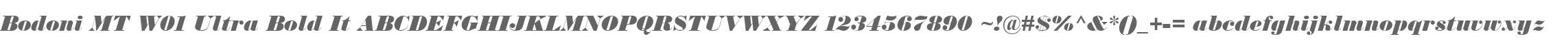 Bodoni MT W01 Ultra Bold It