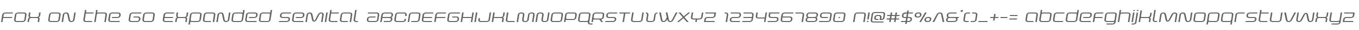 Fox on the Go Expanded SemItal
