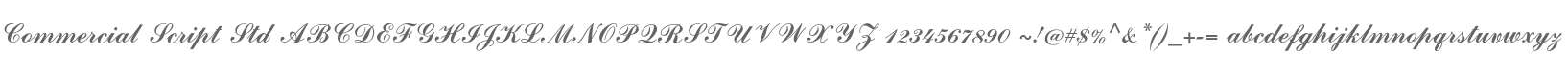 Commercial Script Std